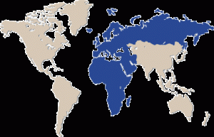 EMEA map