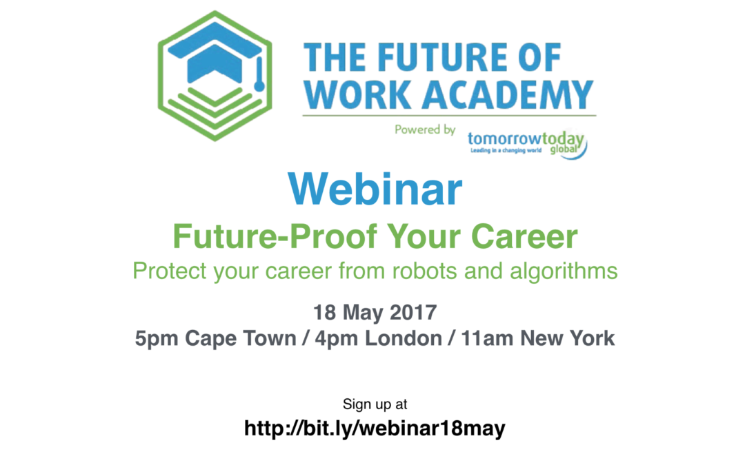 Free webinar: Protect your career from robots and algorithms