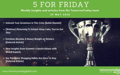 Five for Friday: 29 May 2020