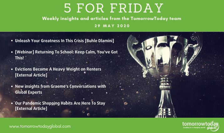 Five for Friday: 29 May 2020