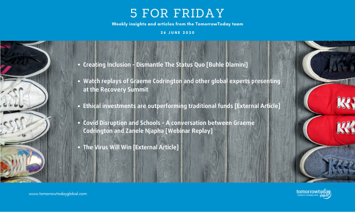 Five for Friday: 26 June 2020