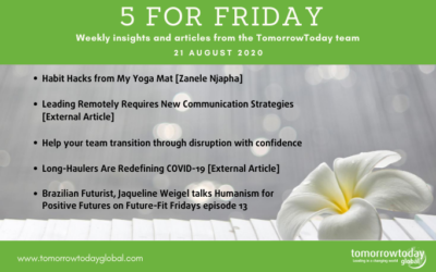 Five for Friday: 21 August