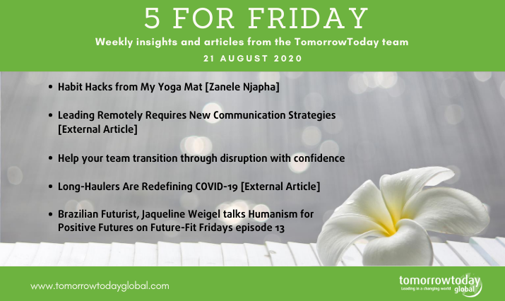 Five for Friday: 21 August
