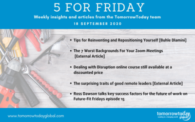 Five for Friday: 18 September :)