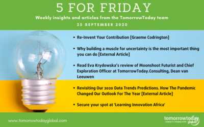 Five for Friday: 25 September