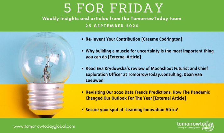 Five for Friday: 25 September