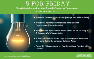 Five for Friday: 4 September 2020