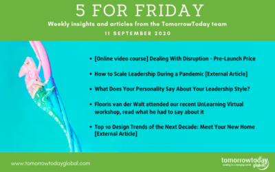 Five for Friday: 11 September