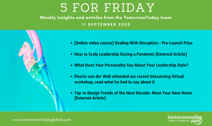Five for Friday: 11 September