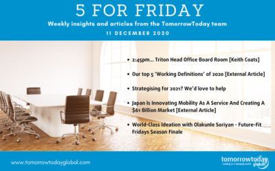 Five for Friday: 11 December