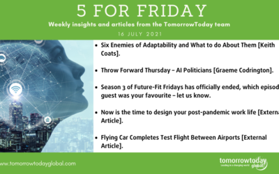 Five for Friday: 16 July 2021