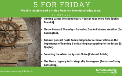 Five for Friday: 30 July 2021