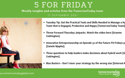 Five for Friday: 17 September 2021