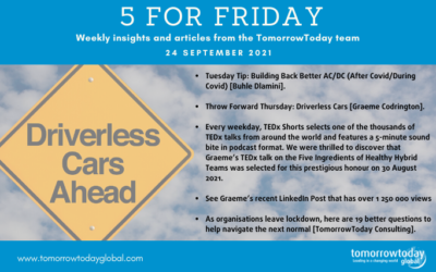 Five for Friday: 24 September 2021