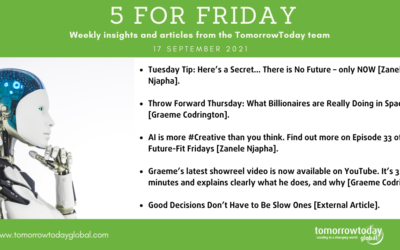 Five for Friday: 1 October 2021