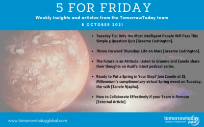 Five for Friday: 8 October 2021