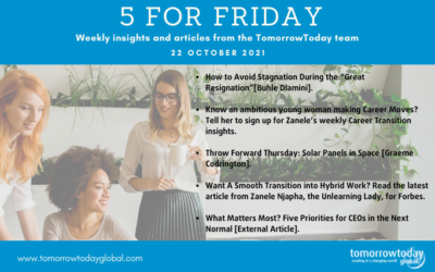 Five for Friday: 22 October 2021