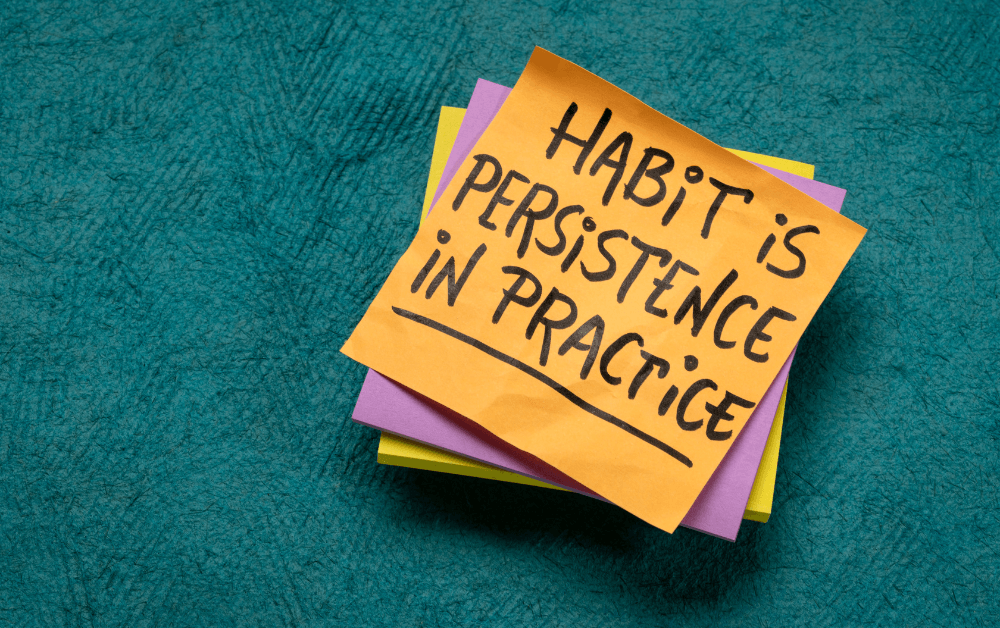 habits are persistence in practice