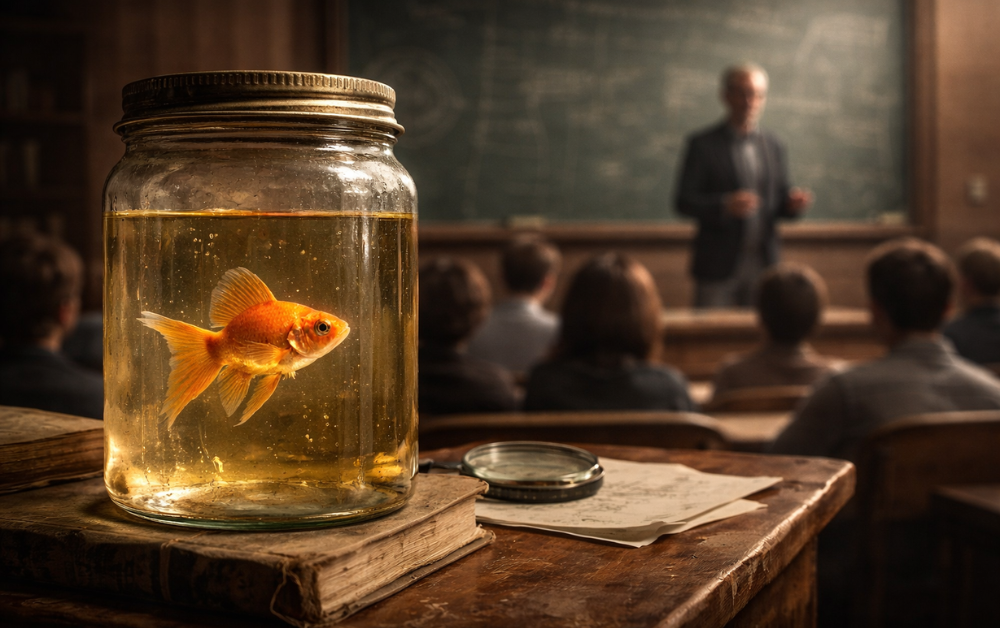The Fish in the Jar: A Leadership Lesson in Seeing What You’re Missing.